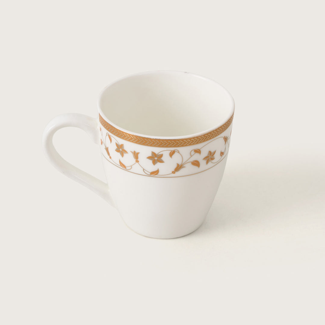 Royal Gold Floral Ceramic Tea Cup Set