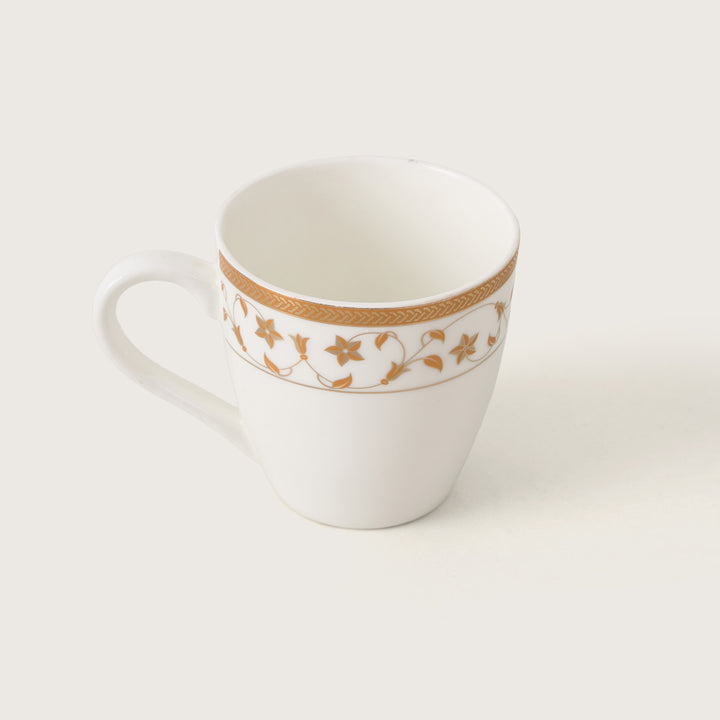 Royal Gold Floral Ceramic Tea Cup Set