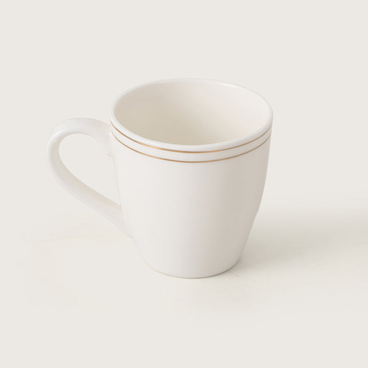 White Gold Trim Accent Tea cups