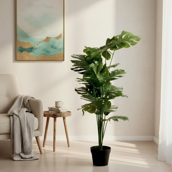 Grand Architectural Floor Statement — Lush Multi-Tiered in Modern Contrast Base