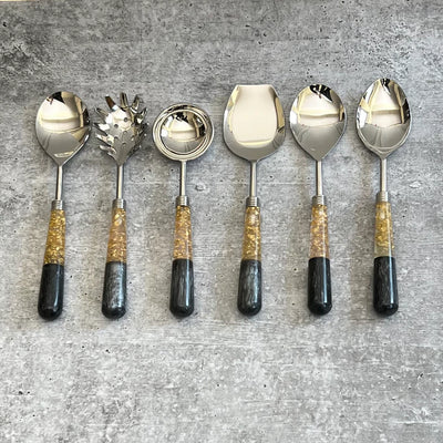 Dark Aureate - Serving Spoon Set of 6