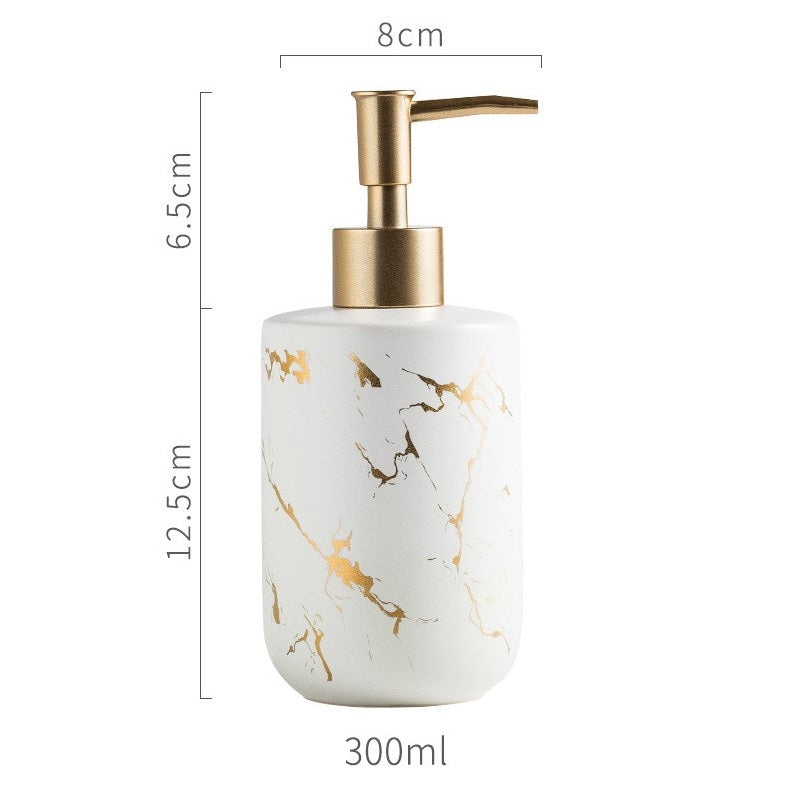 Marmo Collection Liquid Dispenser White (300ml)