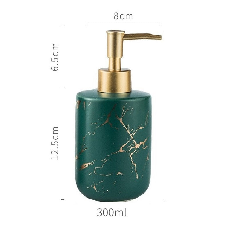 Marmo Collection Liquid Dispenser Green (300ml)