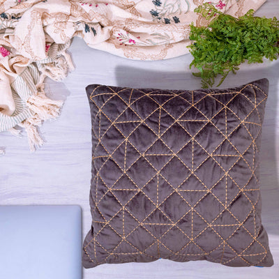 Ash colored cushion cover by Home 360