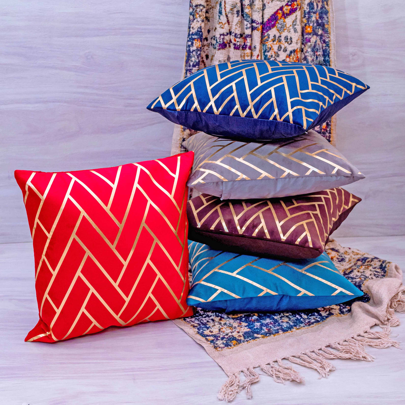 Assorted affordable decorative cushion covers by Home 360