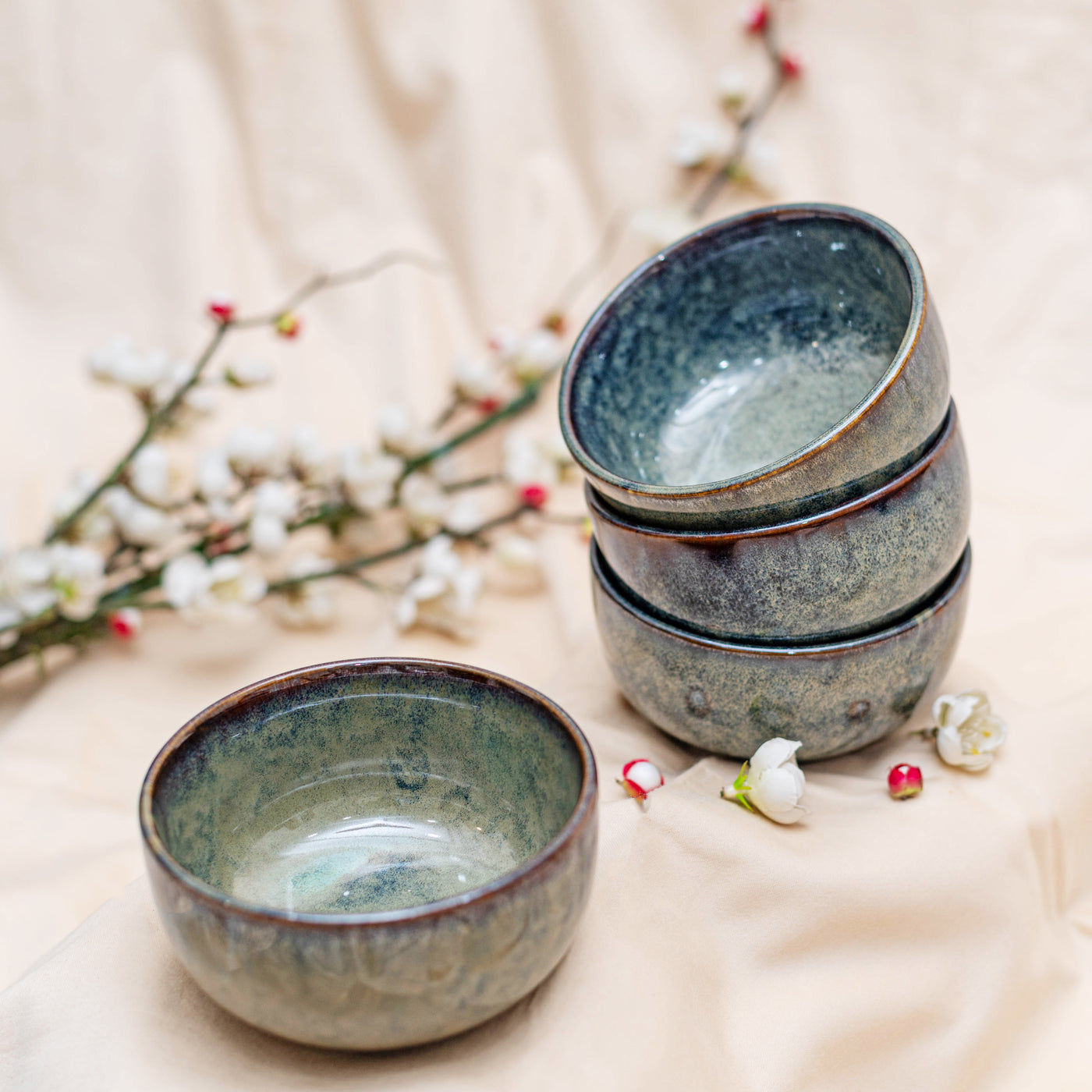 Forest Small Round Bowls (Set of 4)