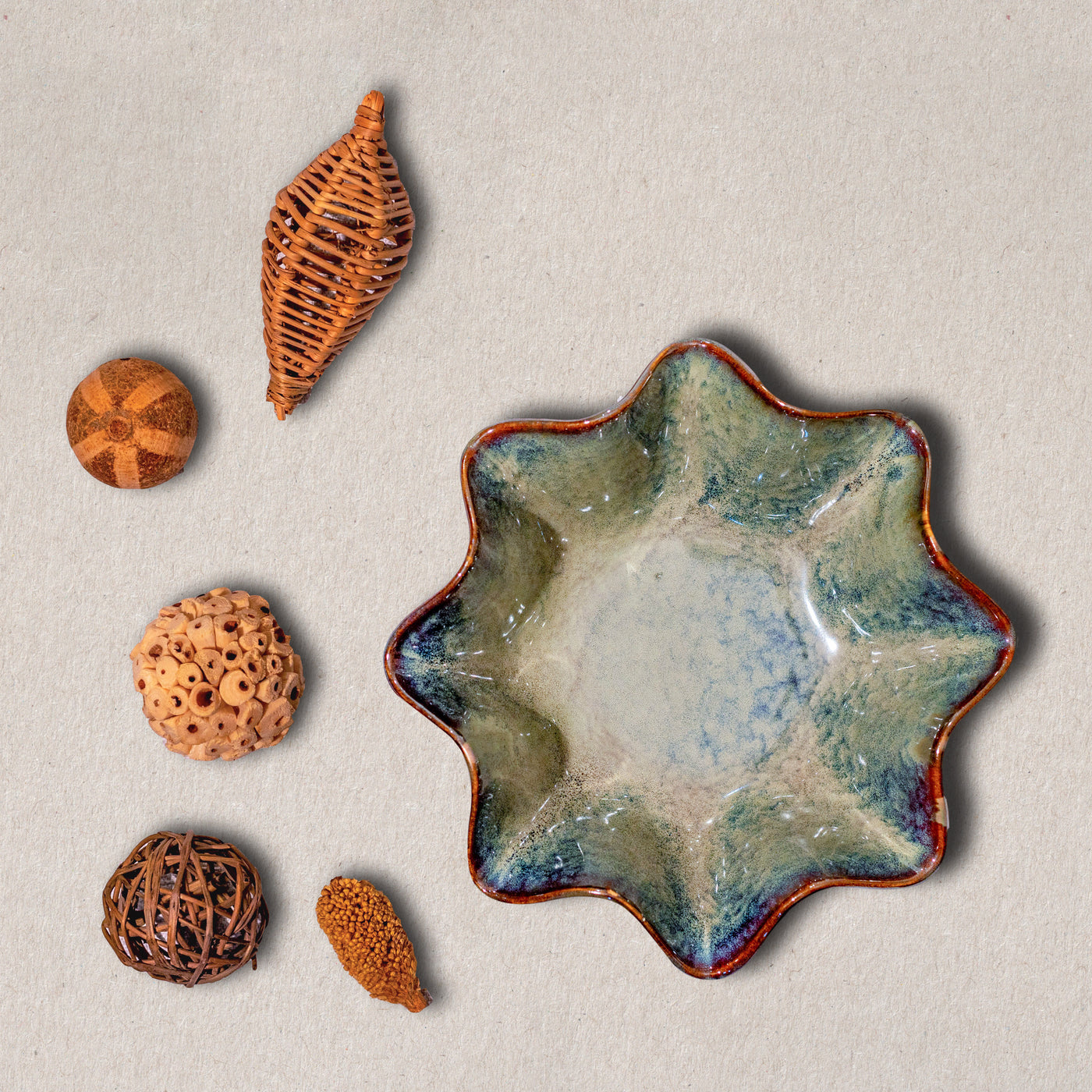 Forest Starfish Bowls (Set of 2)