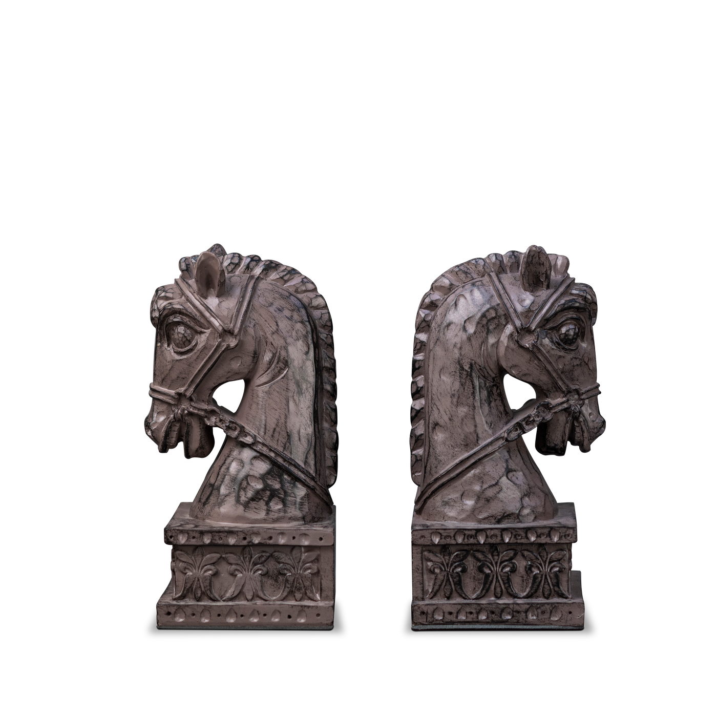 Wood colored horse bookends by Home 360