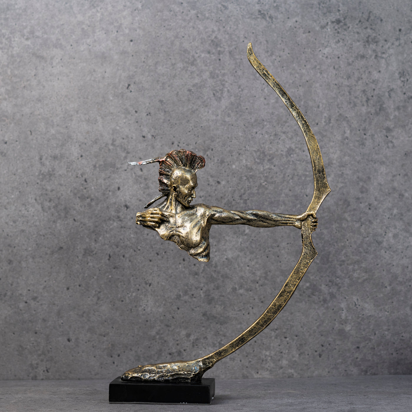 Golden Archer statue by Home 360