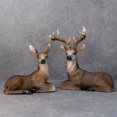 Resting deer statues by Home 360