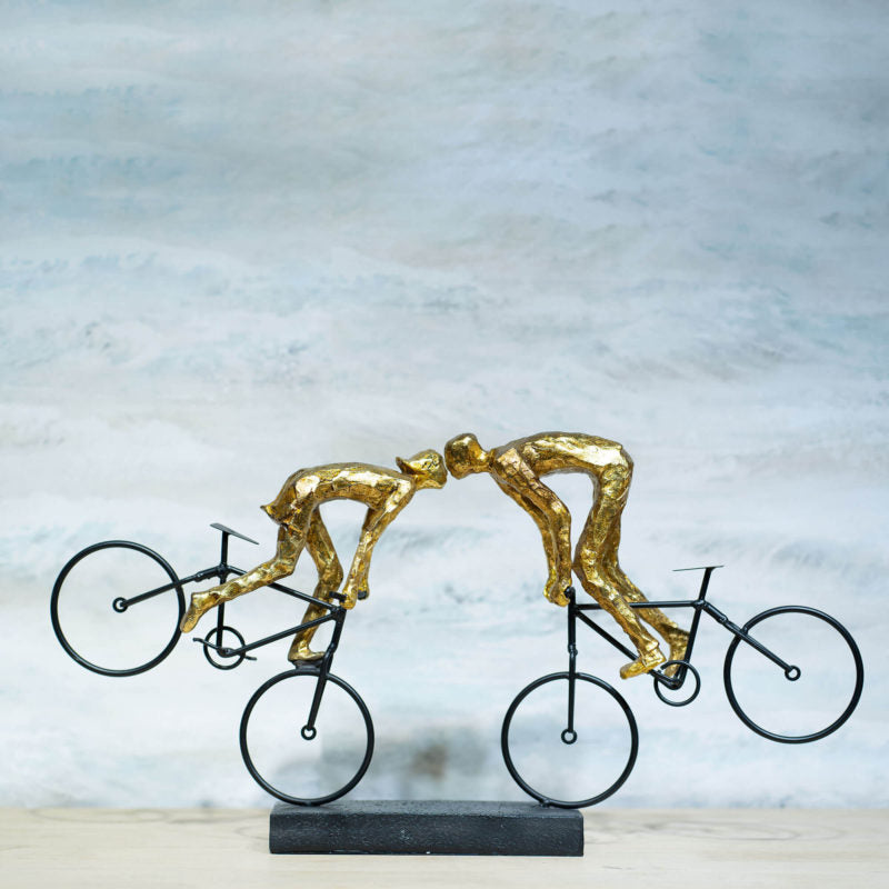 Cyclists statue by Home 360