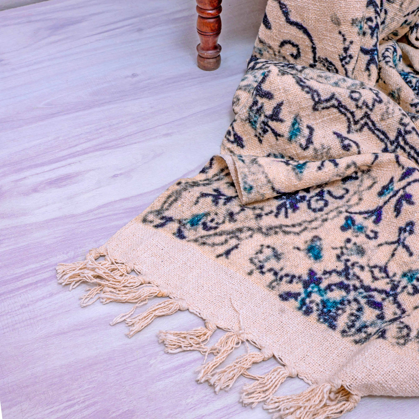 Block print traditional throws by Home 360