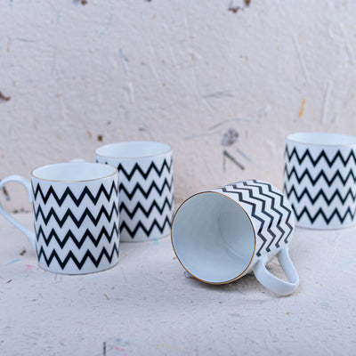 Patterned coffee mugs by Home 360