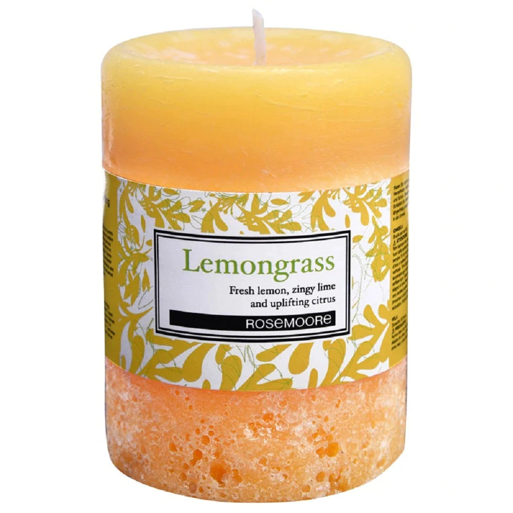 Scented Pillar Candle ( Lemongrass)