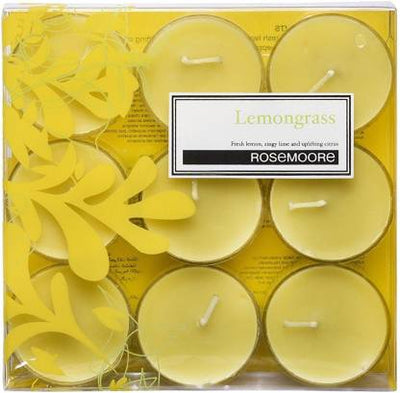 Lemongrass scented tea light candles by Home 360