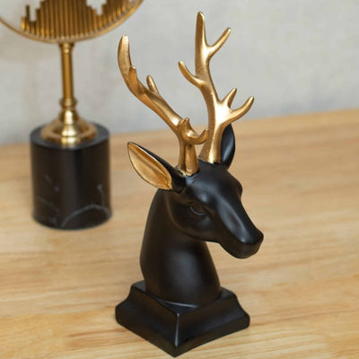 Black reindeer decorative center piece by Home 360