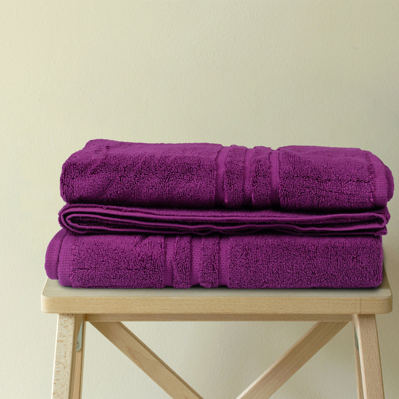 Luxe Fibrosoft Towels (Plum)