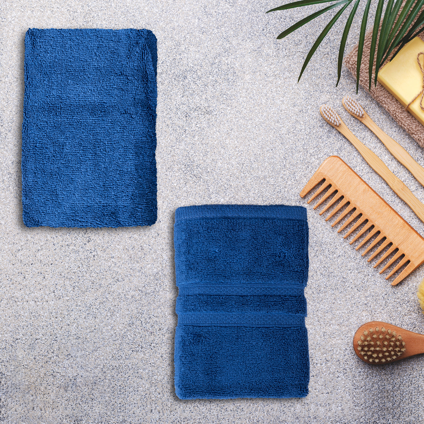 Luxe Fibrosoft Towels (Royal Blue)