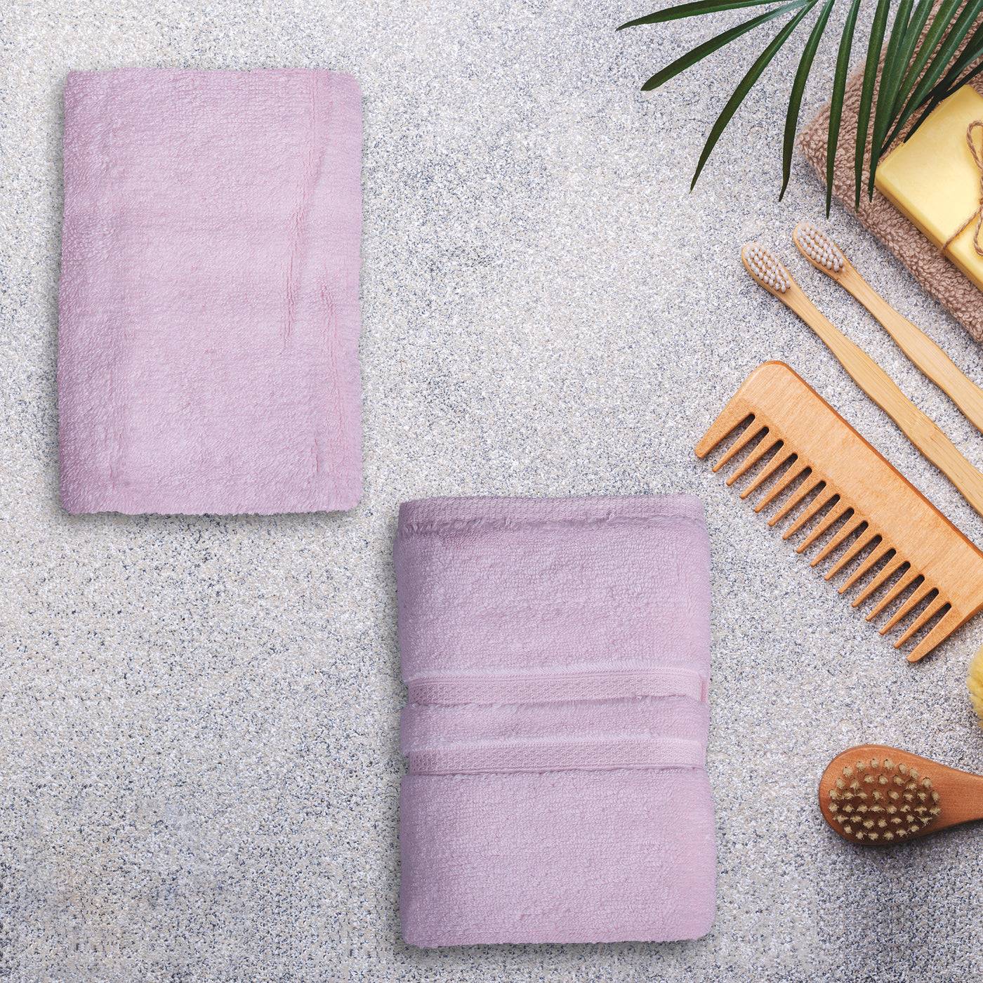 Luxe Fibrosoft Towels (Blush Pink)